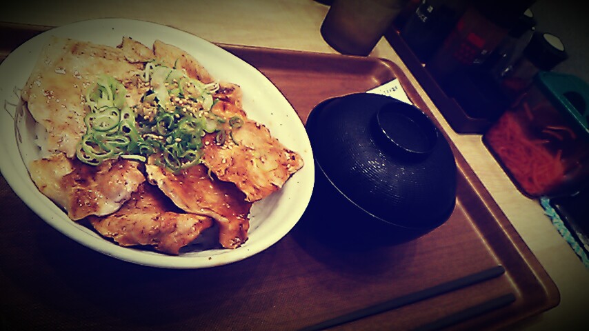 【写真】ガラケー画質・松屋の食事